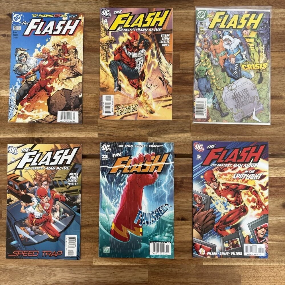 Lot Of 11 DC Comics The Flash Great Condition ‘05 ‘06 ‘07 Identity Crisis‎ READ